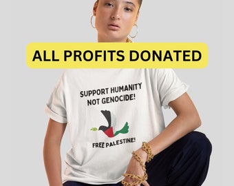 CHEMISE PALESTINE GRATUITE, Tous les bénéfices de cette chemise seront reversés à Médecins sans frontières et à leurs efforts à Gaza, Halte au génocide