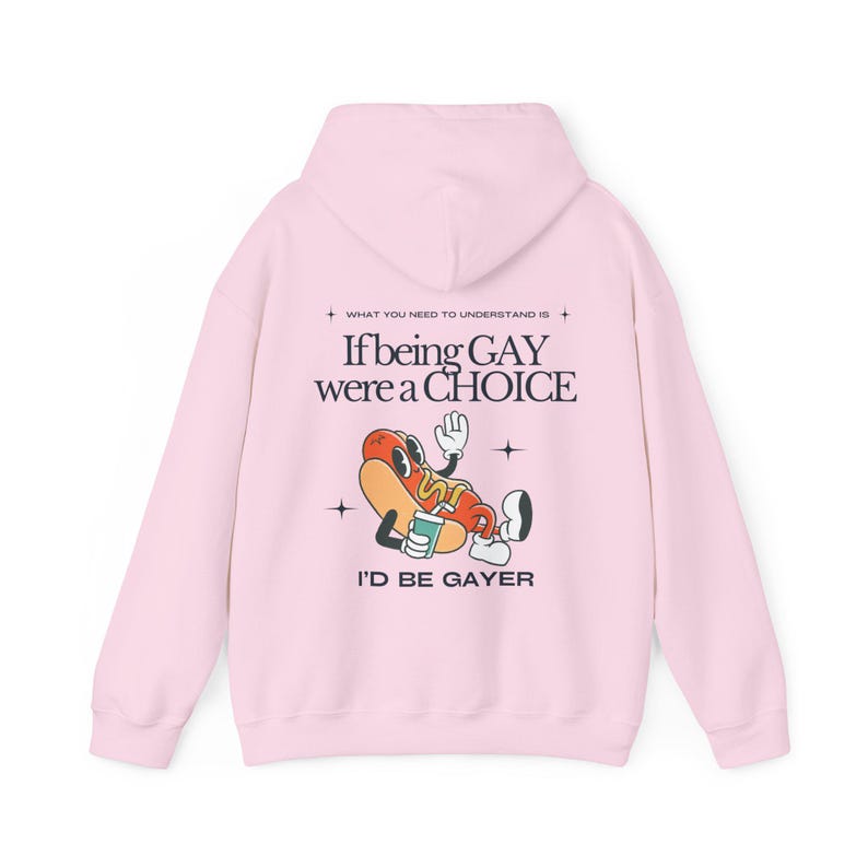 FUNNY GAY HOODIE, Queer Hoodie, Lesbian Sweatshirt, If Being Gay Were A Choice I'd Be Gayer, Lgbtq Pride Hoodie, Gay Gift, Sounds Gay I'm In image 8