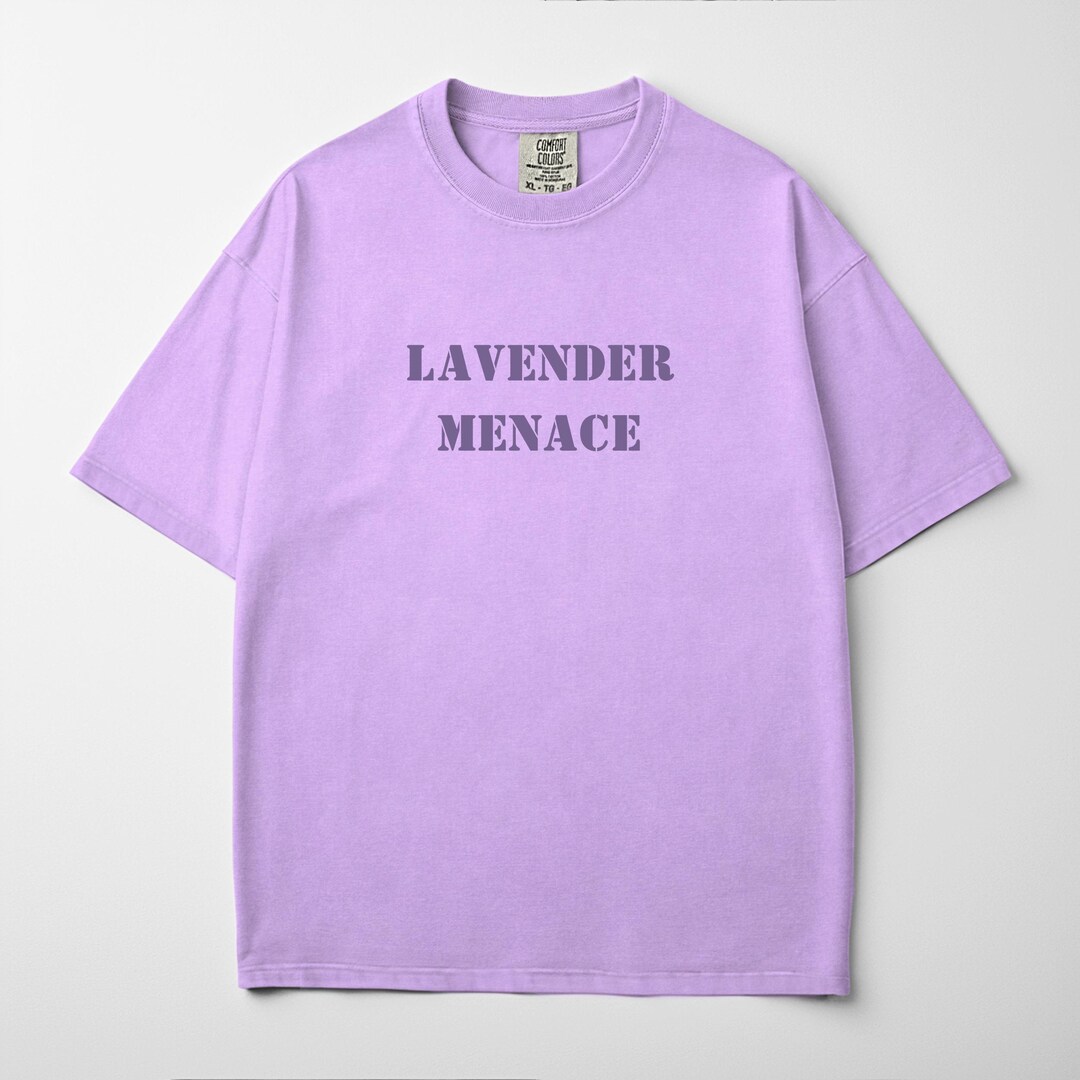 LAVENDER MENACE SHIRT, Sapphic Tshirt, Subtle Lesbian Pride Shirt