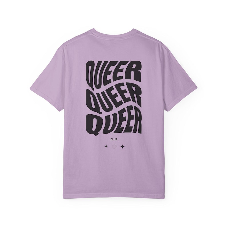 QUEER SHIRT, Queer Club Tshirt, Gay Pride Tshirt, Lesbian Pride, LGBTQ Pride shirts, Coming Out Gift, Trendy Queer Graphic Tee, Pride 2025 Orchid