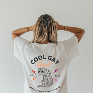 COOL GAY AUNT Shirt, Like A Regular Aunt But Gayer, Lesbian Auntie tshirt, Cool Aunt Club, Lesbian Aunts Gift, Lgbtq Shirt, Queer family