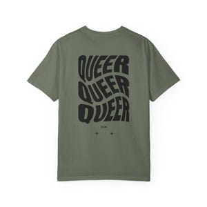 QUEER SHIRT, Queer Club Tshirt, Gay Pride Tshirt, Lesbian Pride, LGBTQ Pride shirts, Coming Out Gift, Trendy Queer Graphic Tee, Pride 2025 Moss