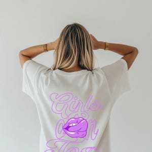 GIRLS ON TOP Shirt, Lesbian Pride Tshirt, Lesbian Graphic Tee, Sapphic Shirt, Lgbtq Pride Shirts