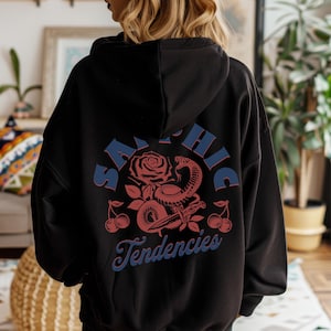 SAPPHIC HOODIE, Lesbian Hoodie, Sapphic Tendencies, Lesbian Pride, Live Laugh Lesbian, Wlw clothing, Queer Hoodie, LGBTQ Sweatshirt