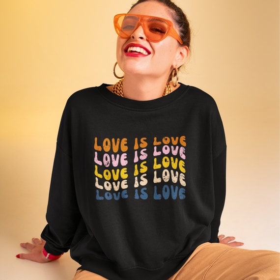 Camiseta Sudaderas Orgullo Gay Camiseta LOVE IS LOVE, Sudadera