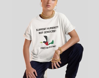 FREE PALESTINE SHIRT, Stop The Genocide, Support Humanity Not Genocide