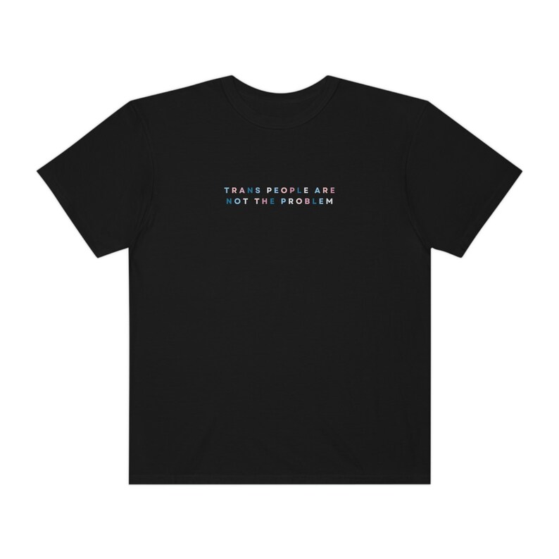Camiseta «Las personas trans no son el problema», «Las vidas trans importan», «Protejan a los niños trans», Camiseta pro-trans, Camiseta de derechos transgénero, Camiseta de aliado trans imagen 6