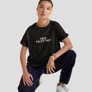 FREE PALESTINE SHIRT - Free Gaza, Stop The Genocide, Ceasefire Now, Minimalist Free Palestine Shirt, Protest Tee