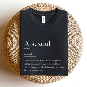 ASEXUAL DEFINITION SHIRT, Ace Pride Tshirt, Funny Asexual Bookish Shirt, Ace Book Lovers Tee, Lgbtq Pride Shirts
