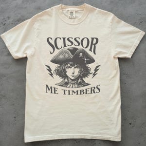 CAMISETA PIRATA LESBIANA, Scissor Me Timbers, Camiseta sáfica, Camiseta divertida del orgullo lésbico, Camiseta queer, Regalo lésbico, Camisetas LGBTQ
