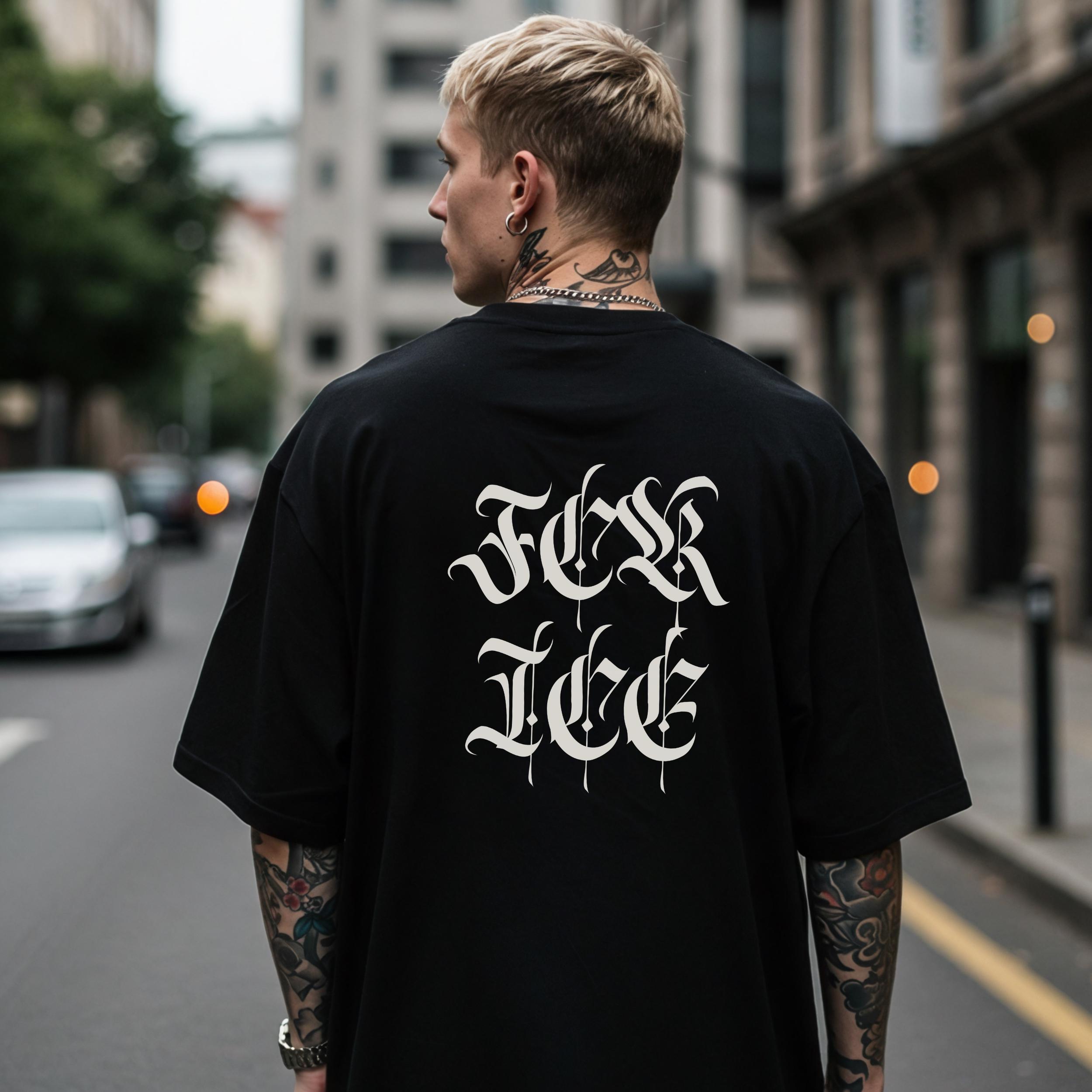 FCK ICE Shirt, Abolish Ice Tshirt, Gothic Font on the Back, Subtle