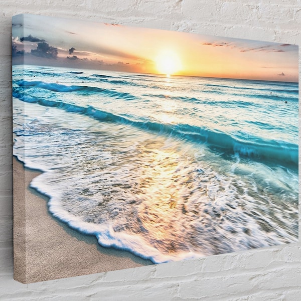 Beach Wall Art Canvas Etsy