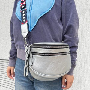 Women's crossbody bag, belt bag, wide shoulder strap, handbag, crossbody bag, shoulder bag Weihnachtsgeschenke