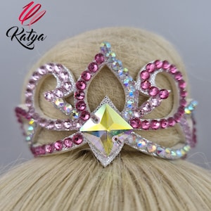 Crown bun rhythmic gymnastic accessories for hair jewelery rgcrown rgjewellery