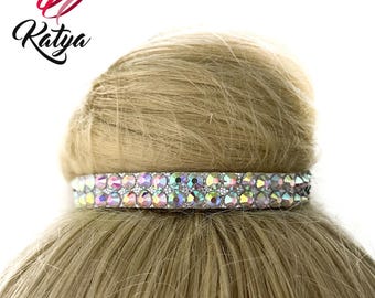 Crown bun rhythmic gymnastic accesories for hair jewelery rgcrown rgjewellery for 2 buns