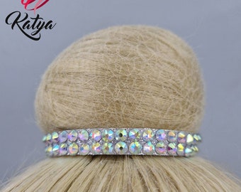 Crown bun rhythmic gymnastic accesories for hair jewelery rgcrown rgjewellery for 2 buns