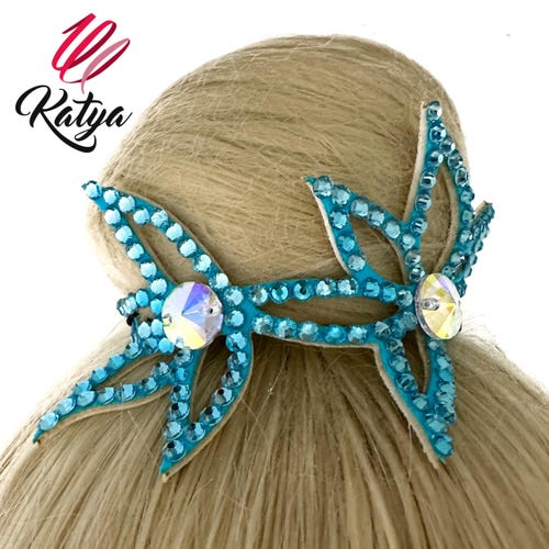 Crown bun rhythmic gymnastic accessories for hair jewelery rgcrown rgjewellery