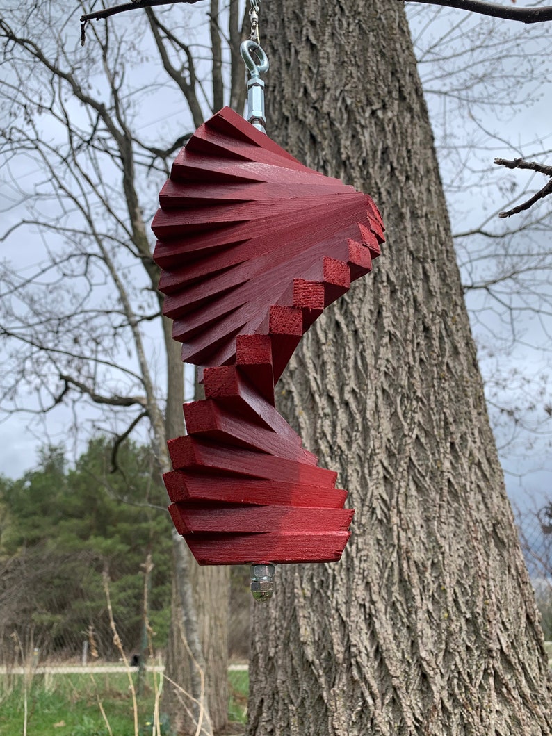 Hanging Outdoor Wooden Wind Spinners Outdoor Decor Yard Art Etsy