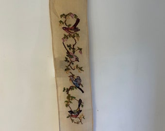 Pre-worked Needlepoint Birds and Flowers - Wall Hanging