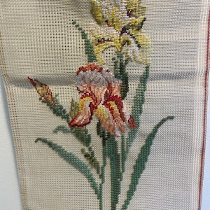 Pre-worked Needlepoint Butterflies and Flowers - Wall Hanging