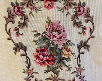 Pre-worked Needlepoint  - 3 Piece Chair Set