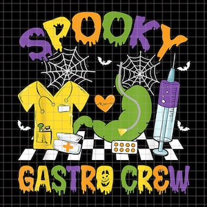 Spooky Gastro Halloween Png, Gastro Crew Png, Gastro Squad Png, Gastro Vibes, Gastro Png, Gastroenterology Png, Anatomical Gastro, Nurse Png