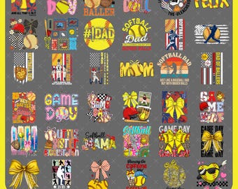 80+ Retro Softball Bundle PNG, Softball Mama Png, Softball Png, Softball Coquette Png, Game Day Softball Bow Png, Checkered Softball Png