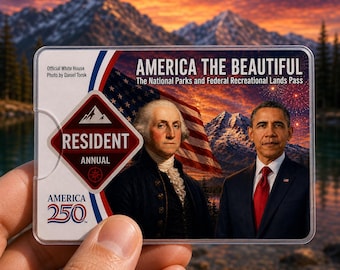 National Park Pass Sleeve - Anti Trump Card - America The Beautiful Pass Protector