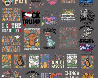 100+ Anti Trump Png Bundle, FDT Anti Maga png Liberal Democrat png Funny political png Gift for Democrat Feminist, Digital Trump Resist png