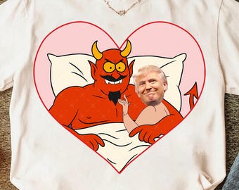 Anti trump Png, FDT Png, Offensive Humor Png, Trump And Satan In Bed Png, Trump Meme Png, Activist Png, Funny Political Png, Trump Devil Png
