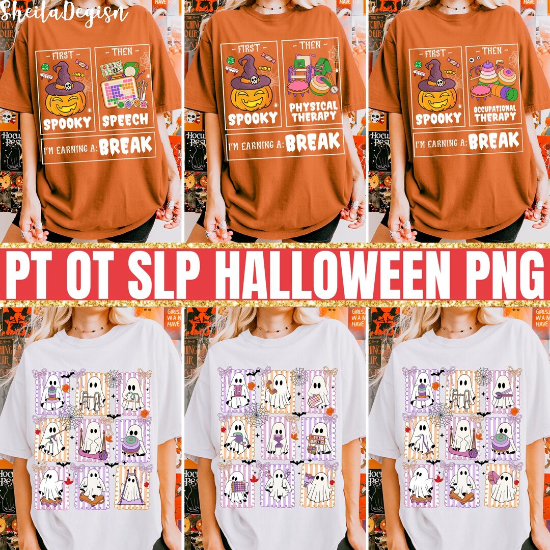Therapy Squad Png Bundle, Physical Therapist Png, Halloween Teach ...