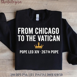 Papst Leo XIV. Von Chicago zum Romvatiken Png, Katholik, Christliches Zitat, Der Volkspapst, Religiöses Geschenk, Pope Leo XIV, Erster Amerikaner