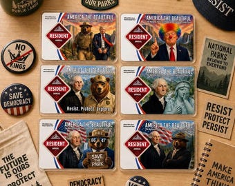 National Park Pass Sleeve - Anti Trump Card - America The Beautiful Pass Protector