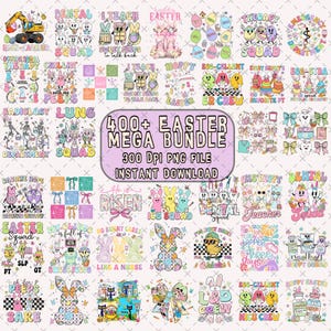 400+ Happy Easter Day Mega Bundle Png, Easter Day Bundle Png, Easter Bunny Bundle Png, Bundle Png, Easter Life Png, Sublimation Bundle Png