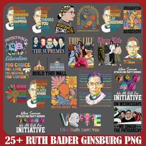 60+ Ruth Bader Ginsburg Png Bundle, When Injustice Becomes Law Resistance Becomes Duty Png, The Supremes,  Feminist Quote PNG, Human Rights