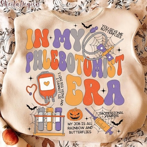 In My Phlebotomist Nurse Era Halloween Png, Halloween Phlebotomist Png, Phlebotomy Tech Png, Phlebotomy Tech Png, Halloween Nurse Png