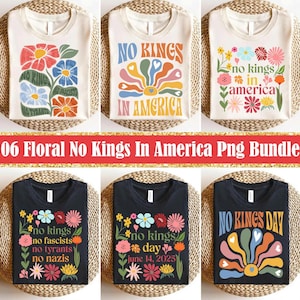 Bundle Subtle Floral No King In America Png, Anti Trump Png,Rejecting Kings Protest, Anti Authoritarianism Png, Political Png, Democracy Png