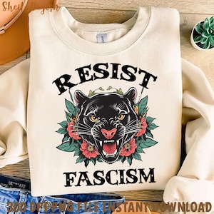 Resist Fascism Png, Anti Nationalism Png, Resist Trump Png, FDT Png, Anti Trump Apparel, Anti Trump, Trump Floral, Protest Trump