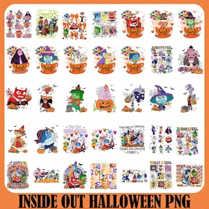35+ Spooky Inside Out Characters Halloween Png,Halloween PNG, Halloween Character 2024, Trick Or Treat, Halloween Costume Png, Spooky Season