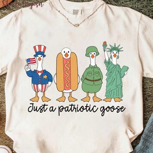 Patriotic Goose PNG, 4th of July Silly Goose png, USA Goose Sublimation Design, Funny USA png, Independence Day png, Sublimation png design