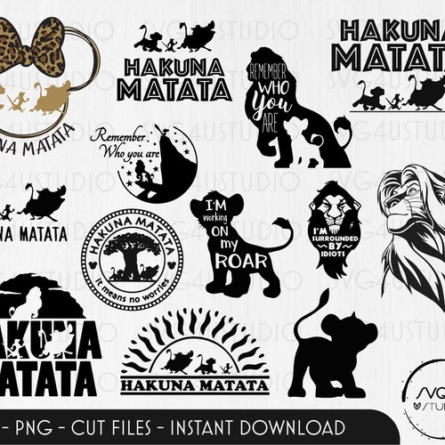 Family Trip SVG Hakuna Matata SVG Lion King Simba SVG - Etsy