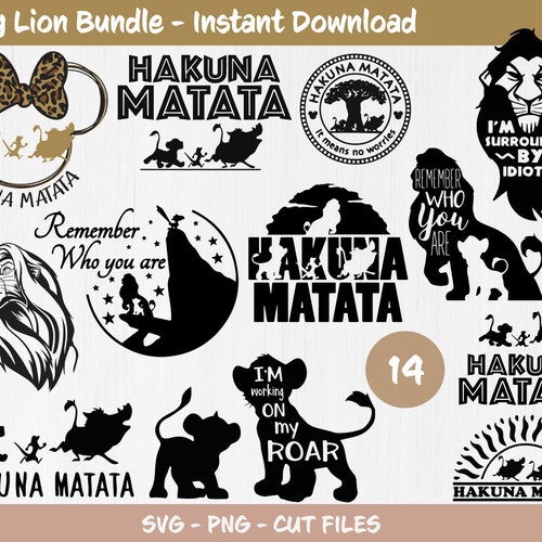 Family Trip SVG Hakuna Matata SVG Lion King Simba SVG - Etsy