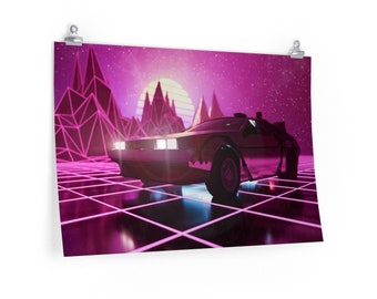 film posters 80s Retro Movie Poster,Premium Matte horizontal posters,80's Movie Poster,80's Memorabilia,Delorean Wall Art,80's Theme Art, Back 2 The Future