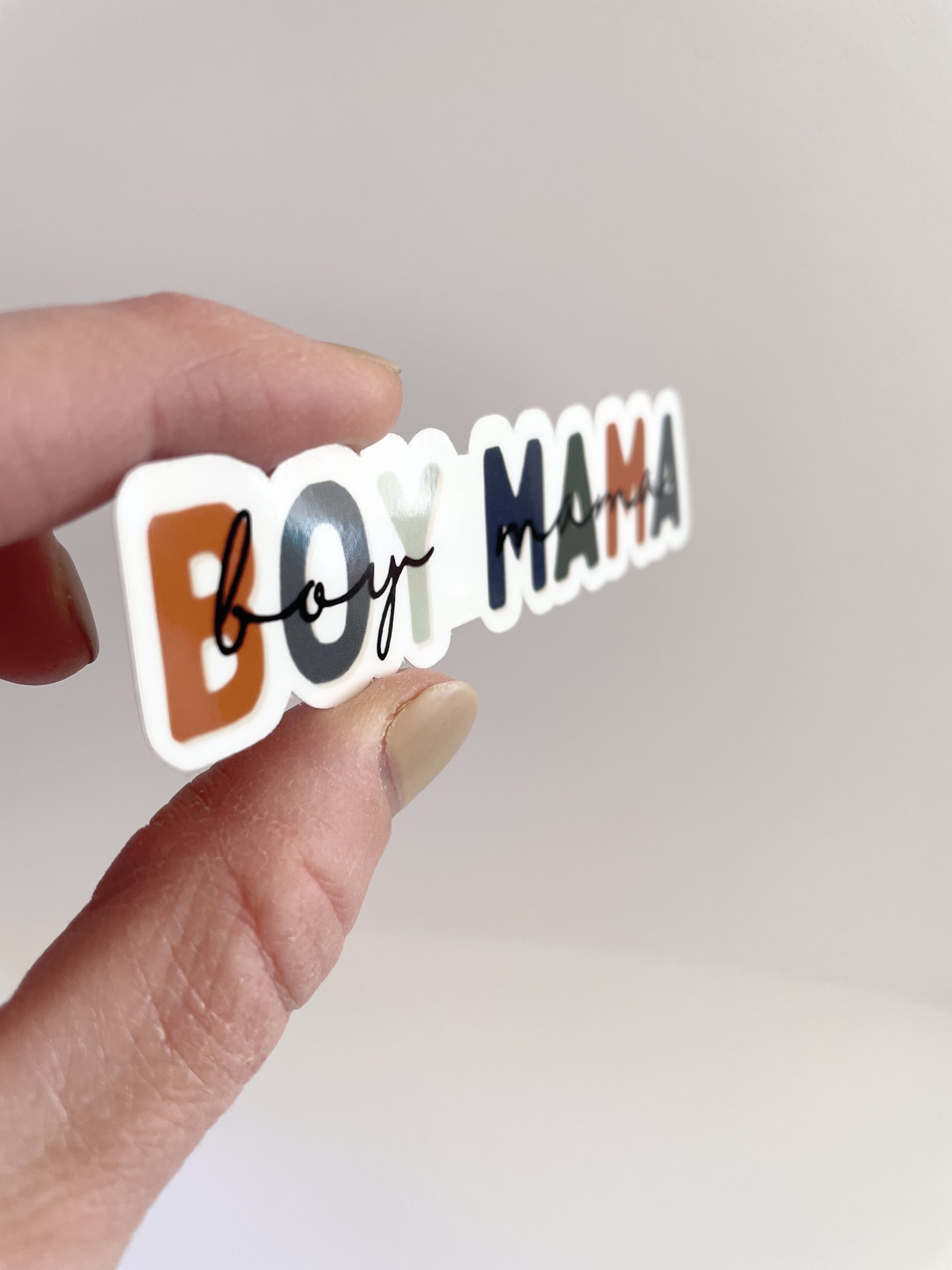 Boy Mama Sticker, Waterproof Vinyl Sticker, Motherhood Sticker, Gift ...