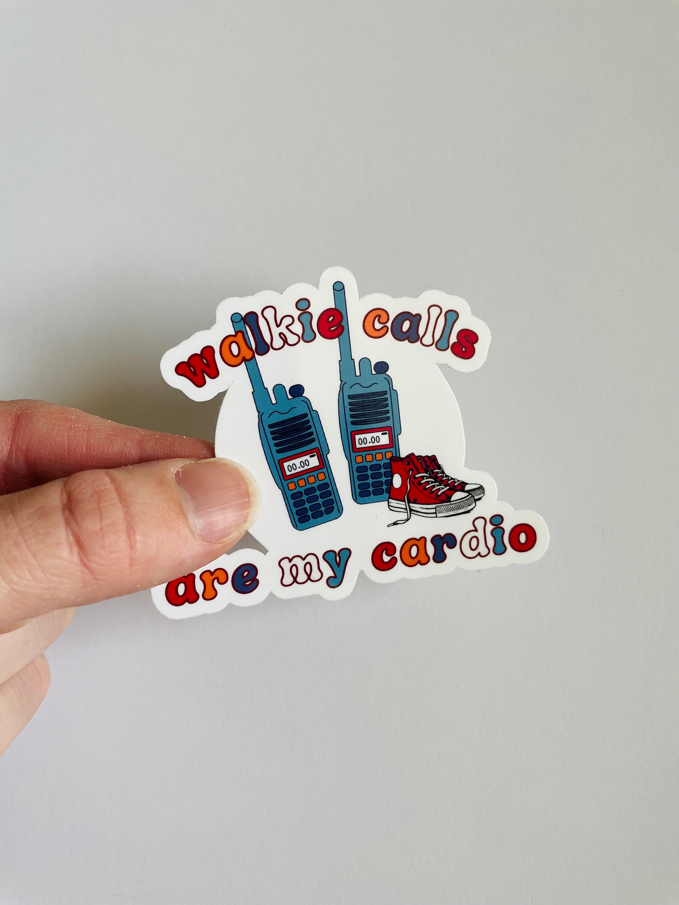 Walkie Calls Are My Cardio, School Admin Gift Sticker, School Staff Gift Funny, Funny Admin Sticker, Elementary Scool, Middle School Sticker