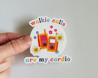Walkie Calls Are My Cardio Sticker, Funny School Nurse Gift, School Nurse Sticker, Funny Nurse Sticker, Nurse Appreciation Gift