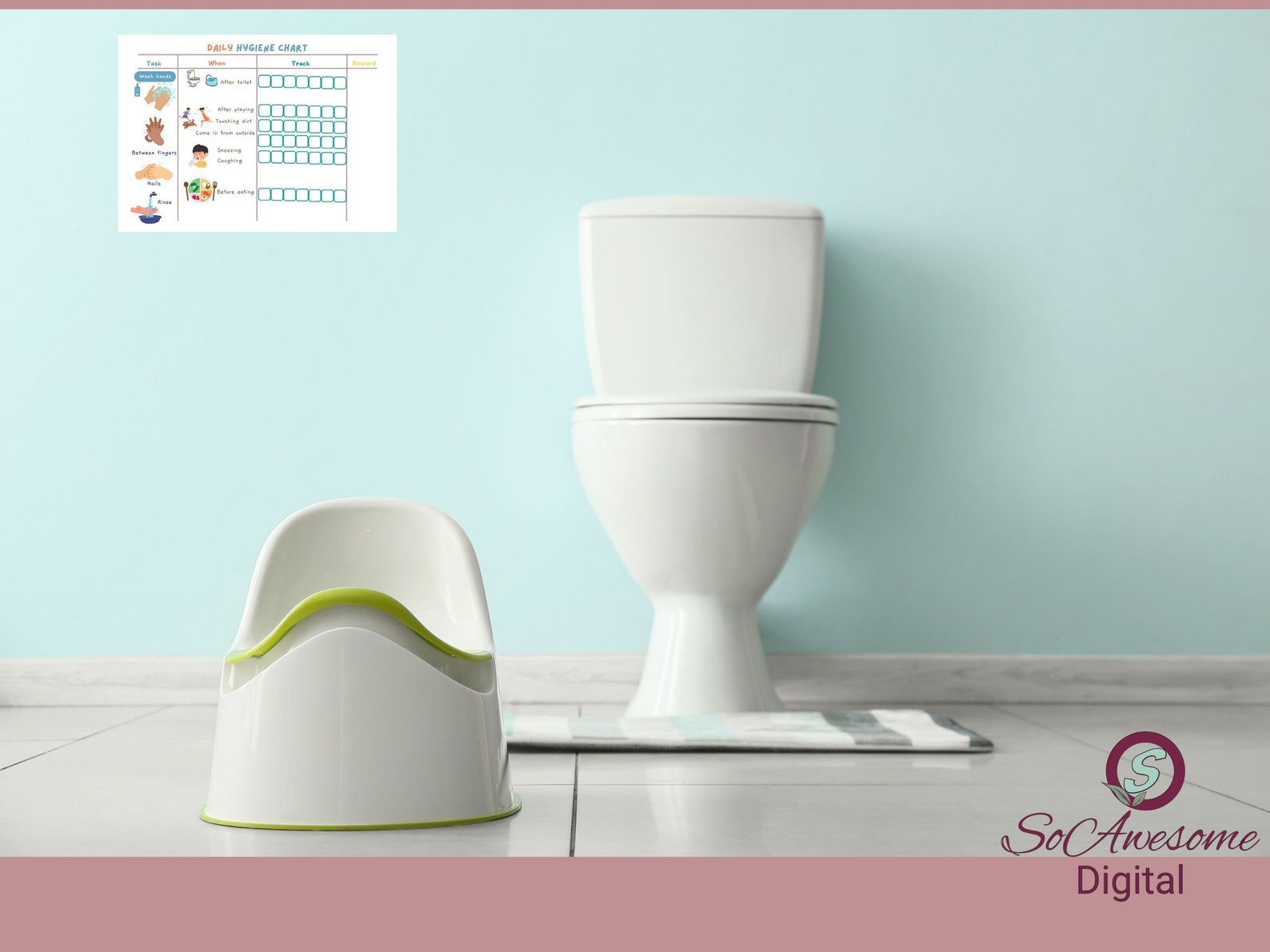 Fun and Engaging Kids Daily Hygiene Printable Chart | Develop Healthy ...