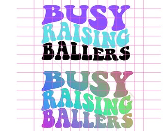 Busy Raising Ballers png, mom of both, sports bundle