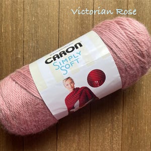 Caron Simply acrylic yarn  Worsted weight  Victorian Rose Ready to ship