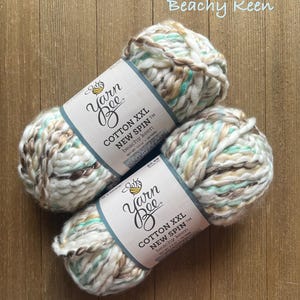 Yarn Bee Cotton XXL New Spin Beachy Keen  Bulky Weight Cotton/Acrylic Blend  Yarn Ready to ship